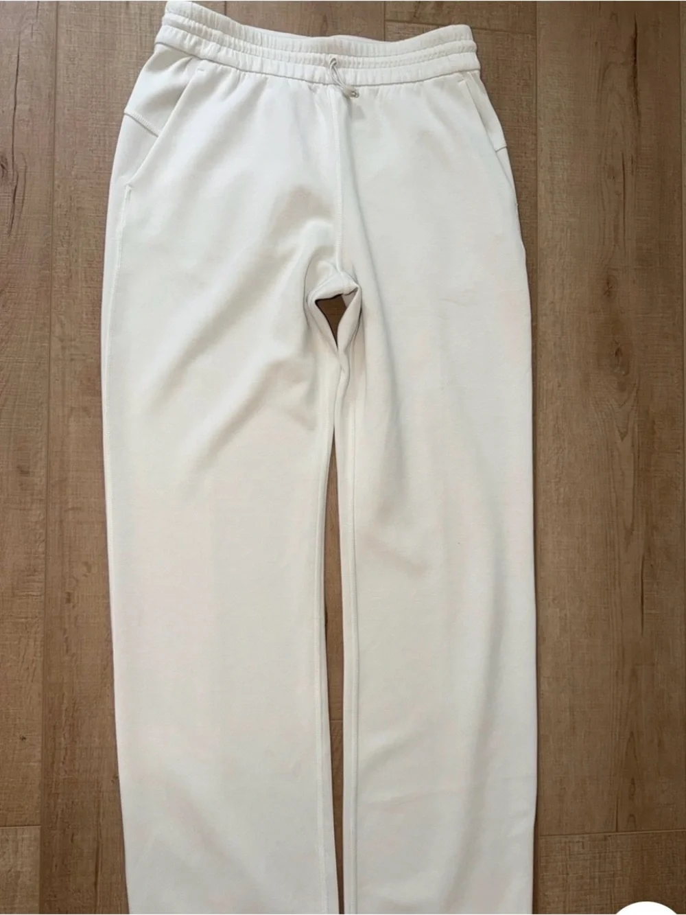 lululemon athletica Cream Wide-Leg Drawstring Track Pants